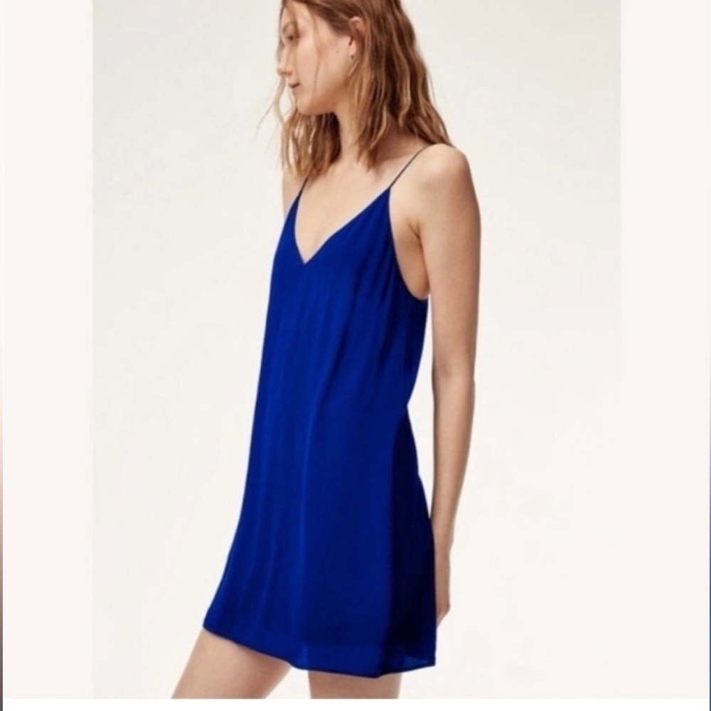 Aritzia royal blue vivienne dress